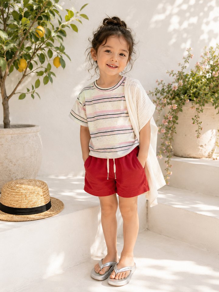 Erin J - Korean Children Fashion - #childrensboutique - Terry Shorts - 4