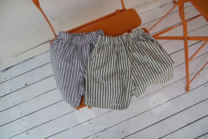 Erin J - Korean Children Fashion - #kidzfashiontrend - Stripe Shorts - 12