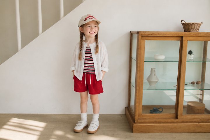 Erin J - Korean Children Fashion - #stylishchildhood - Eyelet String Sleeveless - 3