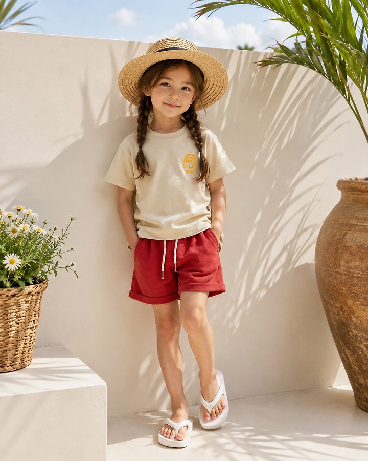Erin J - Korean Children Fashion - #stylishchildhood - Terry Shorts