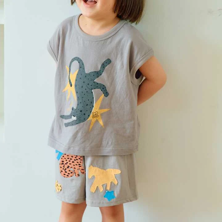 Firstblue - Korean Children Fashion - #Kfashion4kids - Animal Embroidery Shorts - 9