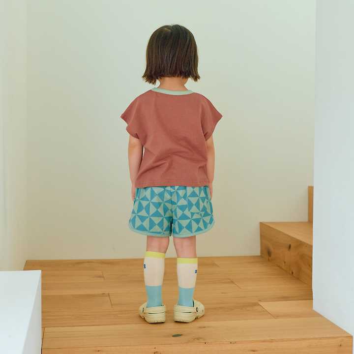 Firstblue - Korean Children Fashion - #Kfashion4kids - Mosaic Shorts - 8