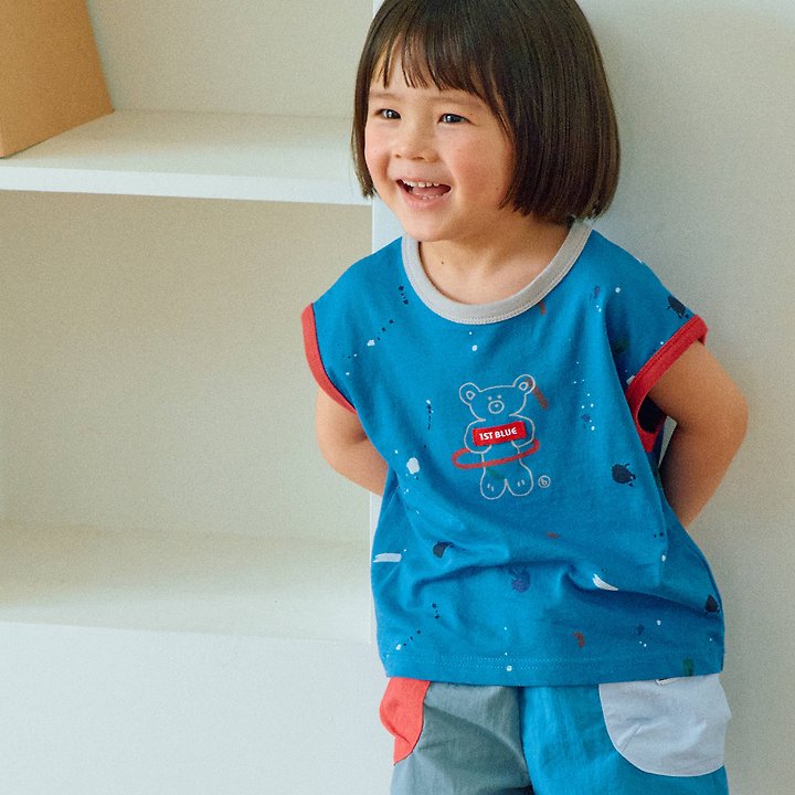 Firstblue - Korean Children Fashion - #Kfashion4kids - Painting Print Sleeveless Top - 3
