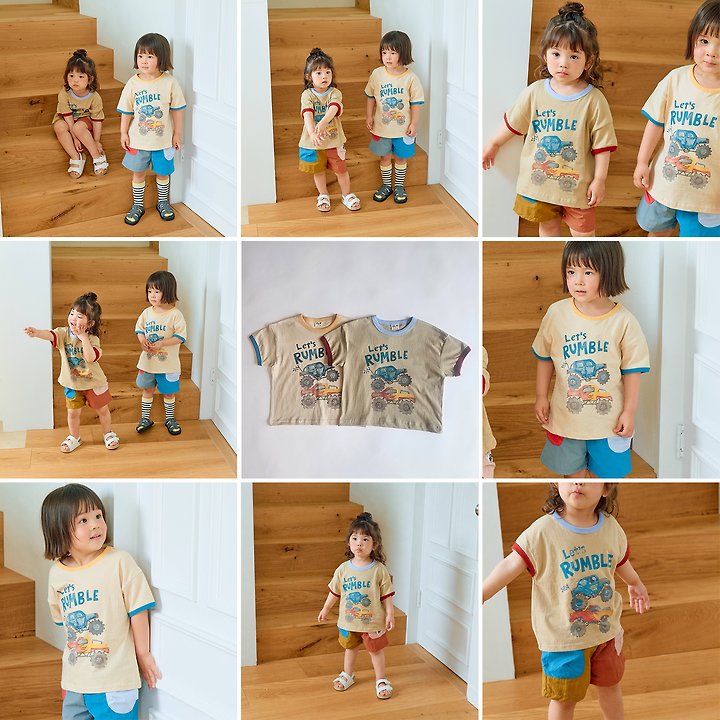 Firstblue - Korean Children Fashion - #Kfashion4kids - Monster Truck Short Sleeve Tee - 2