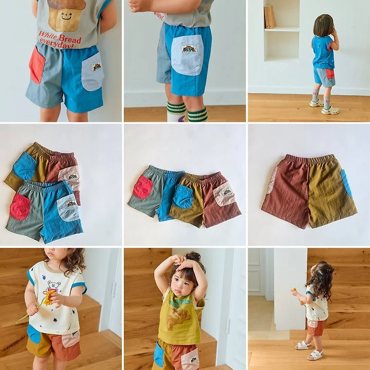 Firstblue - Korean Children Fashion - #childofig - Cargo Shorts - 2