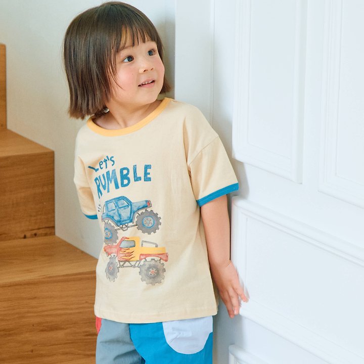 Firstblue - Korean Children Fashion - #childofig - Monster Truck Short Sleeve Tee - 10