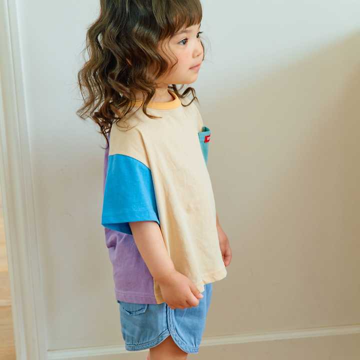 Firstblue - Korean Children Fashion - #designkidswear - Pocket Short Sleeve Tee - 10