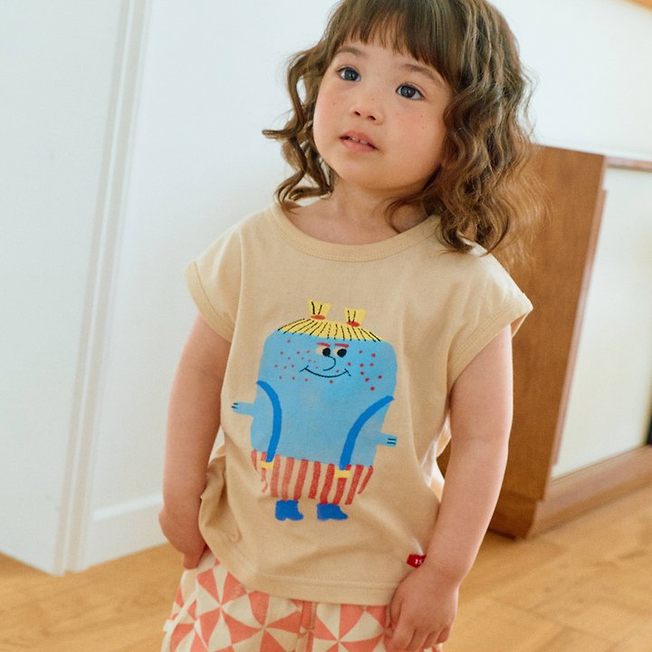 Firstblue - Korean Children Fashion - #designkidswear - Character Monster Sleeveless Top - 3