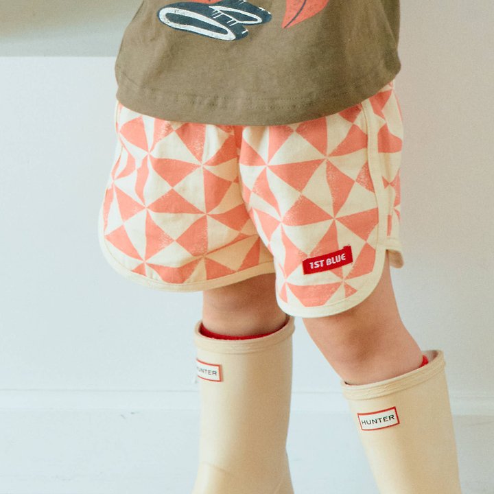 Firstblue - Korean Children Fashion - #discoveringself - Mosaic Shorts - 3