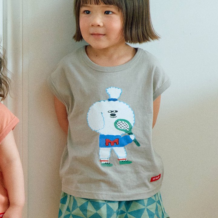 Firstblue - Korean Children Fashion - #designkidswear - Character Monster Sleeveless Top - 4