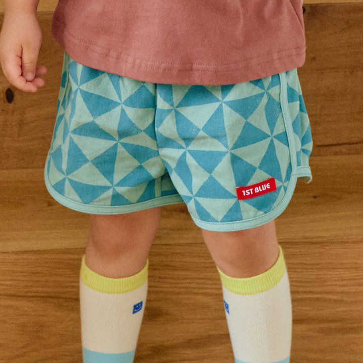 Firstblue - Korean Children Fashion - #discoveringself - Mosaic Shorts - 4
