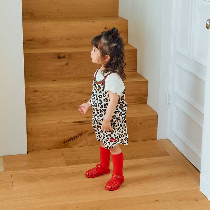 Firstblue - Korean Children Fashion - #fashionkids - Leopard Strap Sleeveless Top - 7