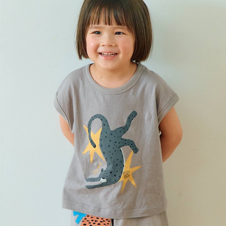 Firstblue - Korean Children Fashion - #discoveringself - Star Leopard Sleeveless Top - 4