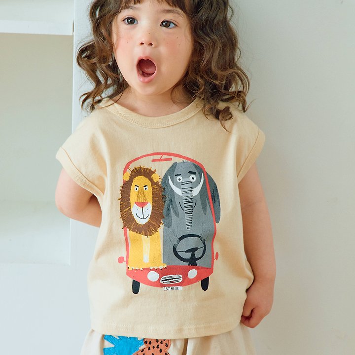 Firstblue - Korean Children Fashion - #fashionkids - Animal Car Sleeveless Top - 3