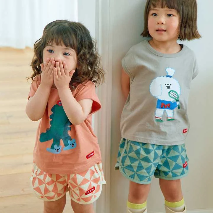 Firstblue - Korean Children Fashion - #kidsshorts - Mosaic Shorts - 5