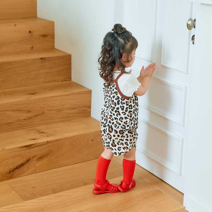 Firstblue - Korean Children Fashion - #kidsshorts - Leopard Strap Sleeveless Top - 8