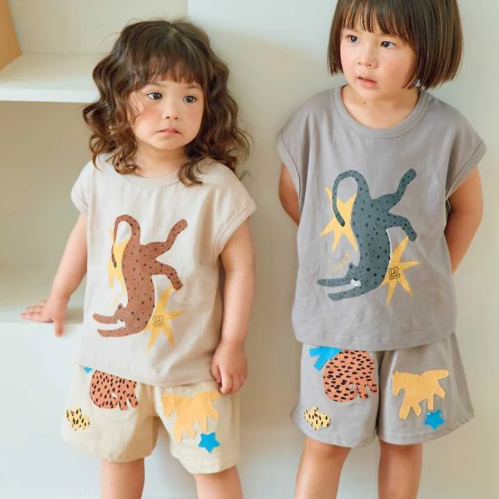 Firstblue - Korean Children Fashion - #kidsstore - Animal Embroidery Shorts - 7