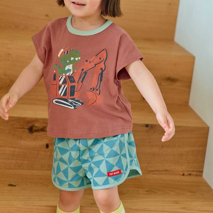 Firstblue - Korean Children Fashion - #kidsstore - Mosaic Shorts - 6