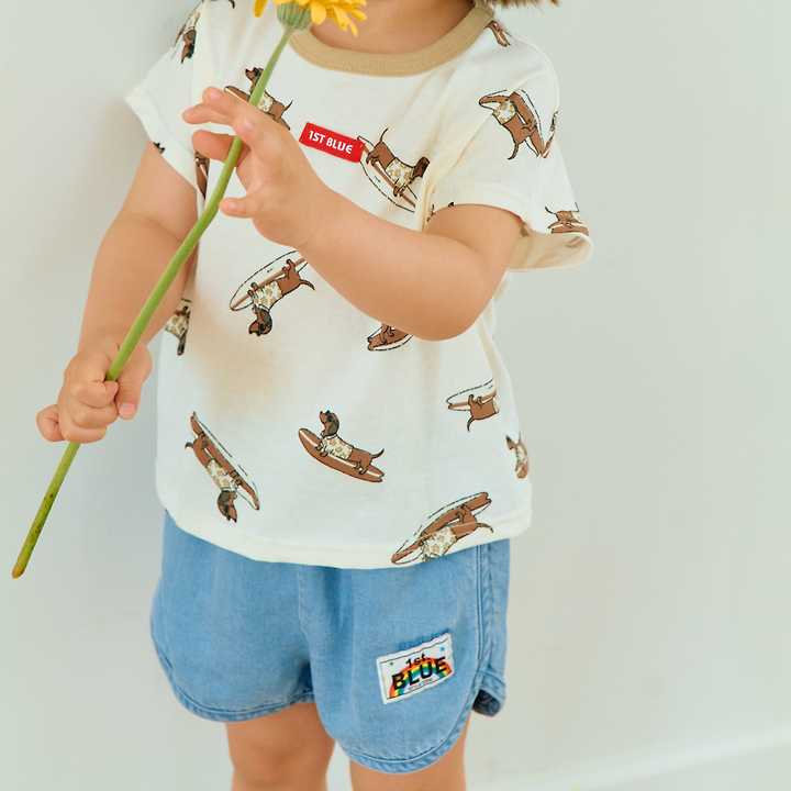 Firstblue - Korean Children Fashion - #kidsshorts - Denim Labba Shorts - 4