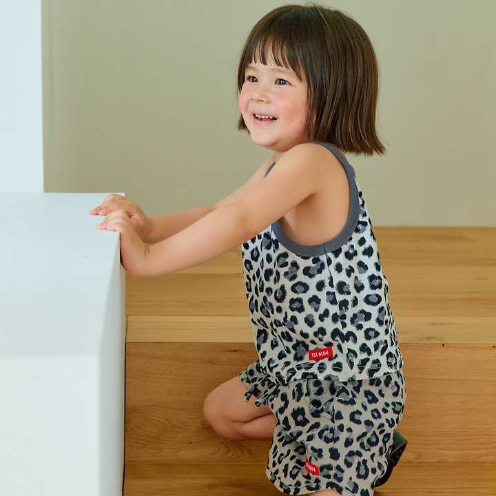Firstblue - Korean Children Fashion - #kidsstore - Leopard Strap Sleeveless Top - 9