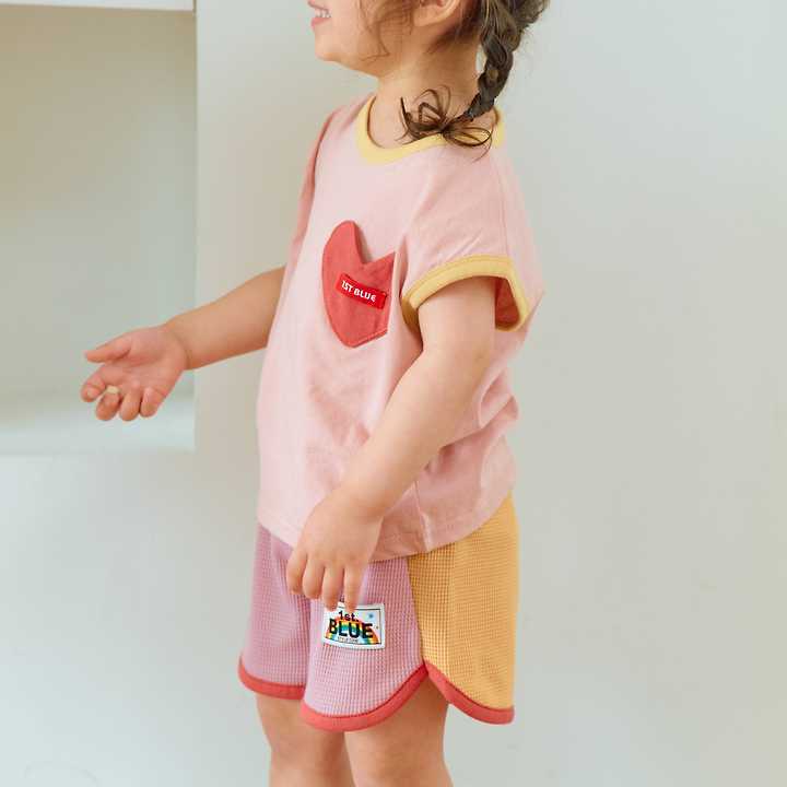 Firstblue - Korean Children Fashion - #kidzfashiontrend - Waffle Shorts - 10