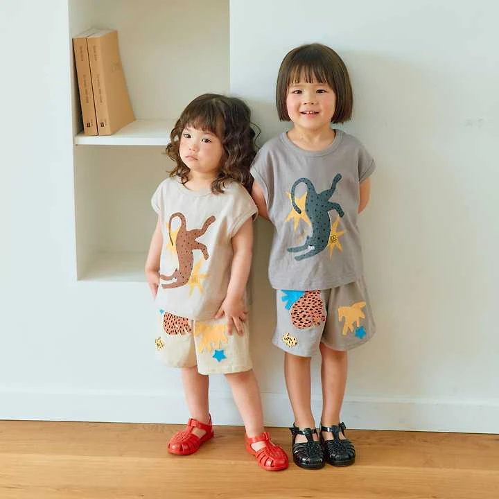 Firstblue - Korean Children Fashion - #kidzfashiontrend - Animal Embroidery Shorts - 8