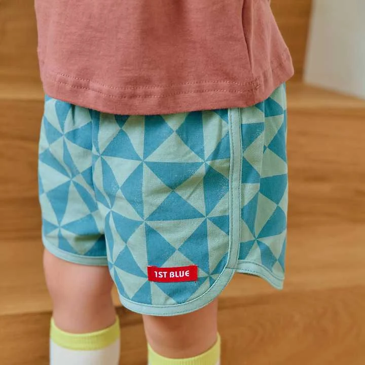 Firstblue - Korean Children Fashion - #kidzfashiontrend - Mosaic Shorts - 7
