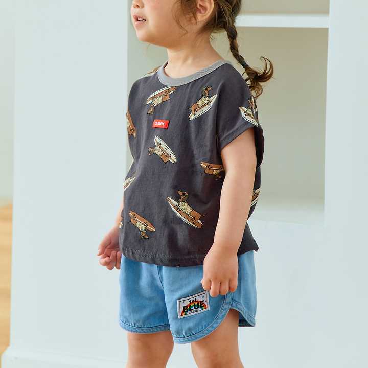 Firstblue - Korean Children Fashion - #kidzfashiontrend - Denim Labba Shorts - 5