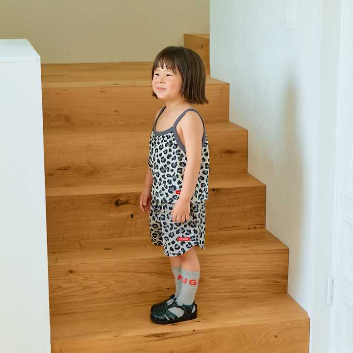 Firstblue - Korean Children Fashion - #kidzfashiontrend - Leopard Strap Sleeveless Top - 10