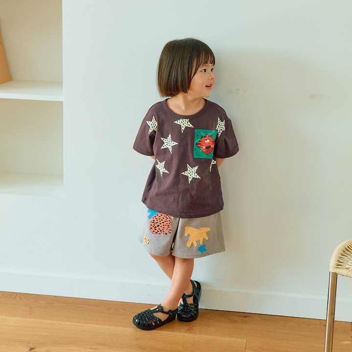 Firstblue - Korean Children Fashion - #littlefashionista - Animal Embroidery Shorts - 10