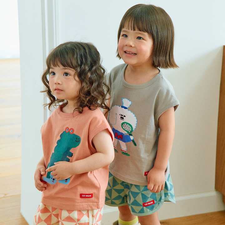 Firstblue - Korean Children Fashion - #littlefashionista - Character Monster Sleeveless Top - 10