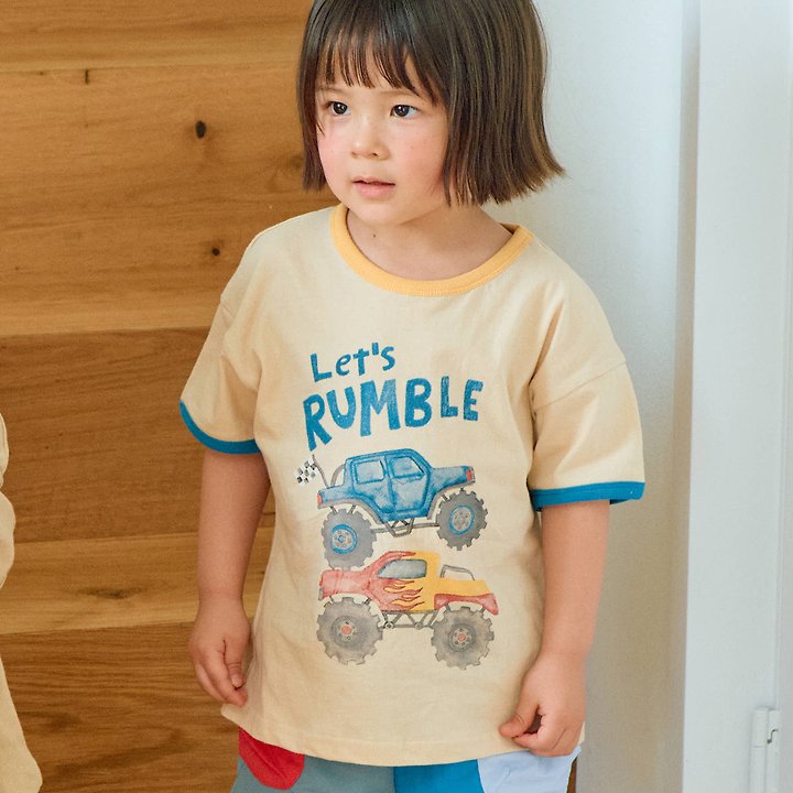 Firstblue - Korean Children Fashion - #littlefashionista - Monster Truck Short Sleeve Tee - 3
