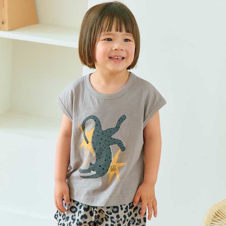 Firstblue - Korean Children Fashion - #magicofchildhood - Star Leopard Sleeveless Top - 10