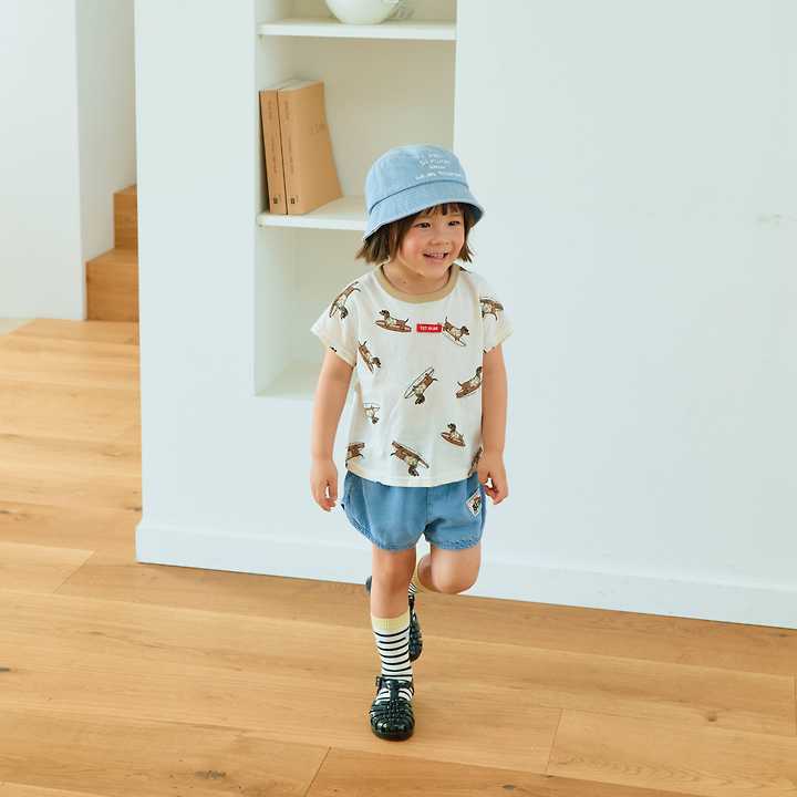 Firstblue - Korean Children Fashion - #magicofchildhood - Surfing Dachs Drop Tee - 7