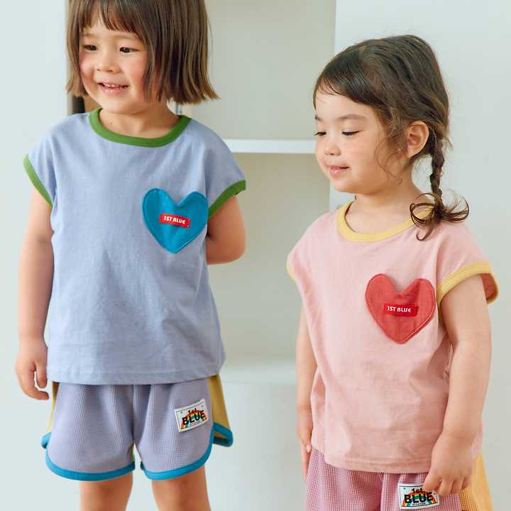 Firstblue - Korean Children Fashion - #magicofchildhood - Heart Pocket Sleeveless Top - 6