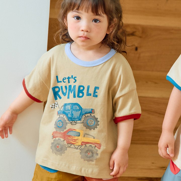 Firstblue - Korean Children Fashion - #littlefashionista - Monster Truck Short Sleeve Tee - 4