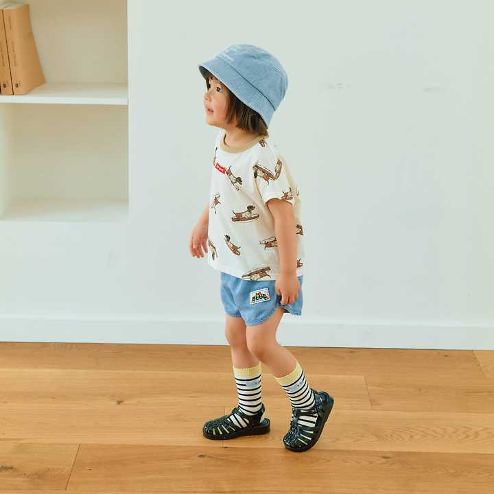 Firstblue - Korean Children Fashion - #minifashionista - Denim Labba Shorts - 9