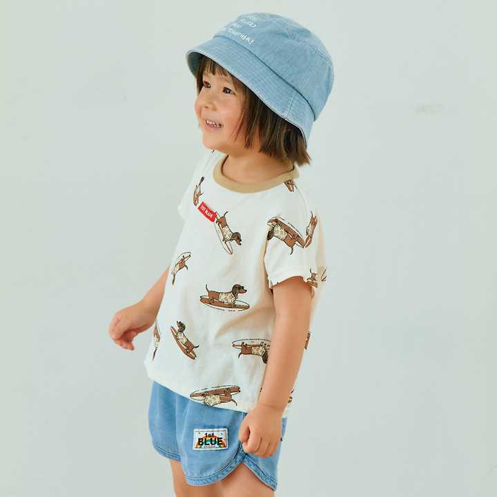 Firstblue - Korean Children Fashion - #minifashionista - Surfing Dachs Drop Tee - 8