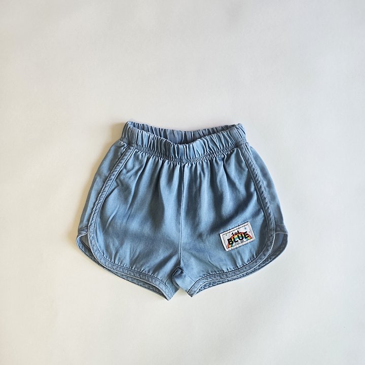 Firstblue - Korean Children Fashion - #prettylittlegirls - Denim Labba Shorts - 10