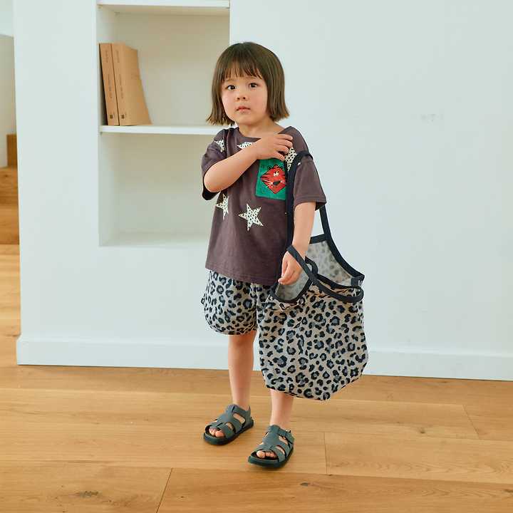 Firstblue - Korean Children Fashion - #stylishchildhood - Leopard Star Print Short Sleeve Tee - 8
