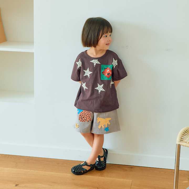 Firstblue - Korean Children Fashion - #toddlerclothing - Leopard Star Print Short Sleeve Tee - 7