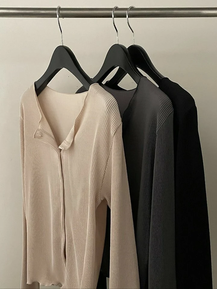 Flatgarden - Korean Women Fashion - #momslook - Pleated Cardigan - 7