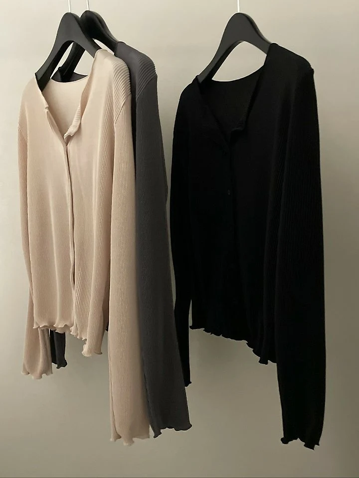Flatgarden - Korean Women Fashion - #momslook - Pleated Cardigan - 9