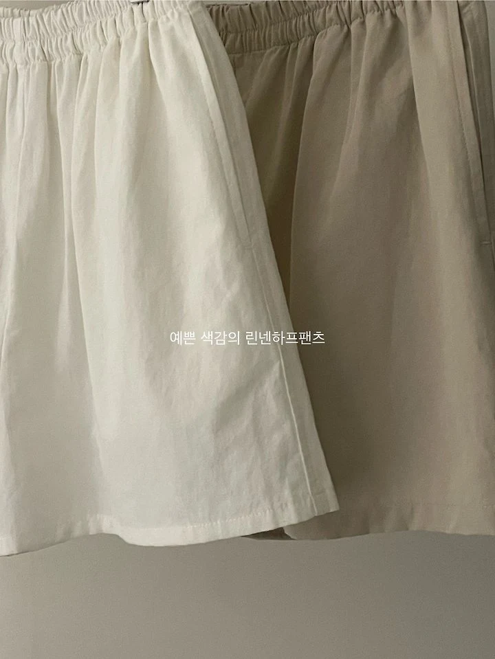 Flatgarden - Korean Women Fashion - #momslook - Linen Half Pants - 10