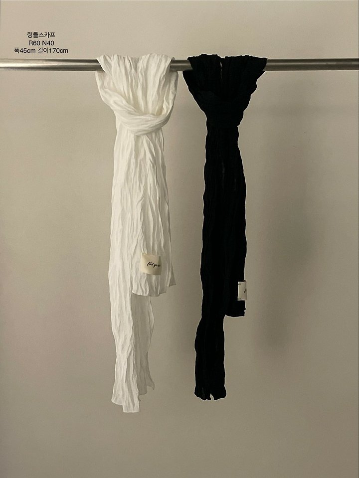 Flatgarden - Korean Women Fashion - #momslook - Wrinkle Scarf - 3