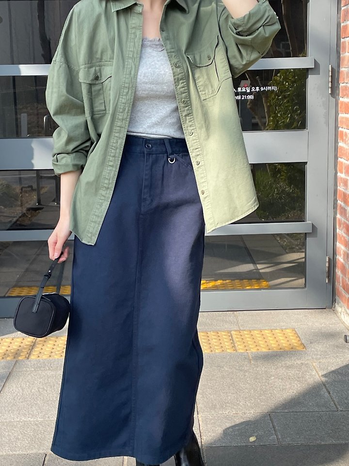 Flatgarden - Korean Women Fashion - #momslook - D-Ring Skirt - 3