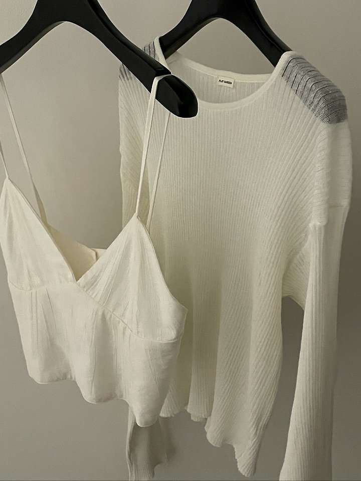 Flatgarden - Korean Women Fashion - #restrostyle - See-Through Ribbed Knit - 8