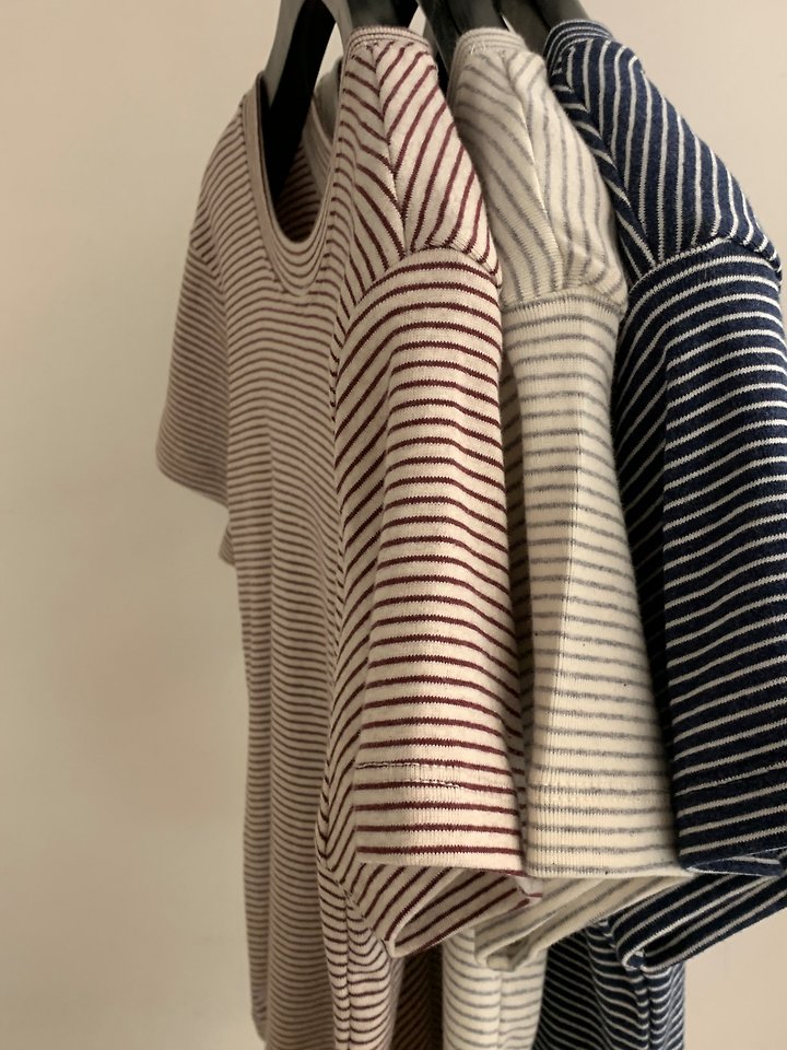 Flatgarden - Korean Women Fashion - #restrostyle - Signature Stripe Tee - 5