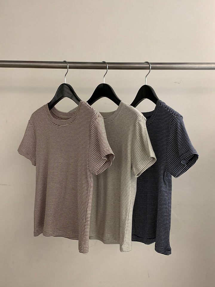 Flatgarden - Korean Women Fashion - #shopsmall - Signature Stripe Tee - 7