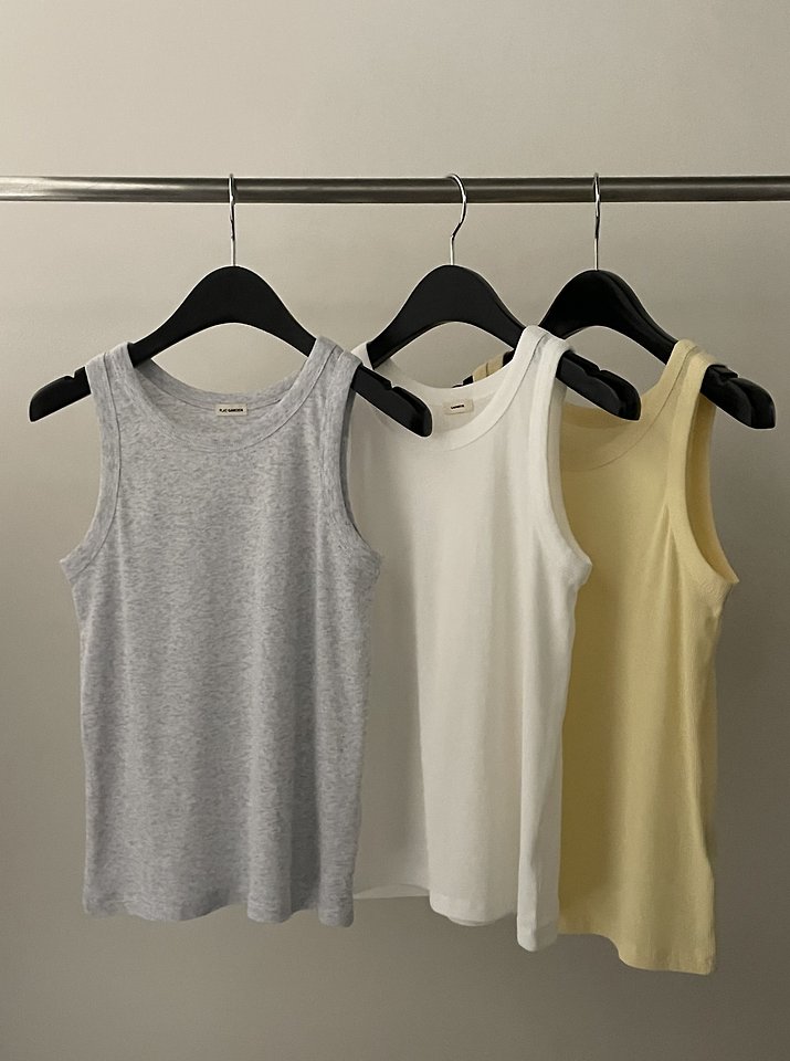 Flatgarden - Korean Women Fashion - #vintageinspired - Kangyeon Ribbed Sleeveless Top - 12